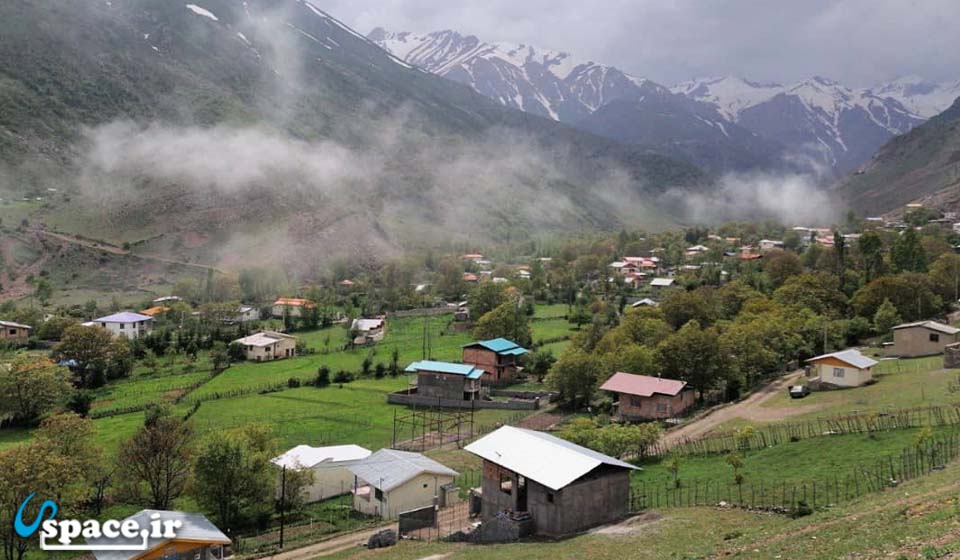 نمای روستای دلیر - مرزن آباد چالوس